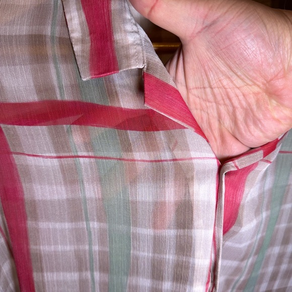 TOPMAN - Sheer Plaid Shirt, Men’s 2XL, NWT - Picture 6 of 9